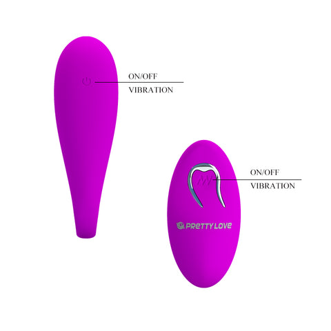 Pretty Love Aldrich - Remote Control Wearable Vibrator - Purple