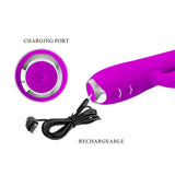 PRETTY LOVE Regina Suction Rabbit Vibrator - Purple