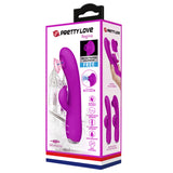 PRETTY LOVE Regina Suction Rabbit Vibrator - Purple