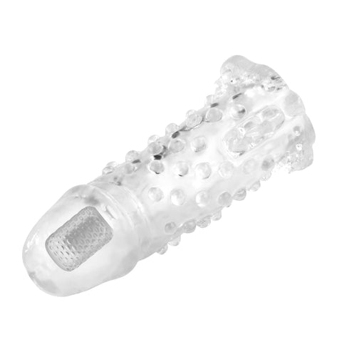 BAILE Brave Man Beaded Vibrating Penis Sleeve Extender