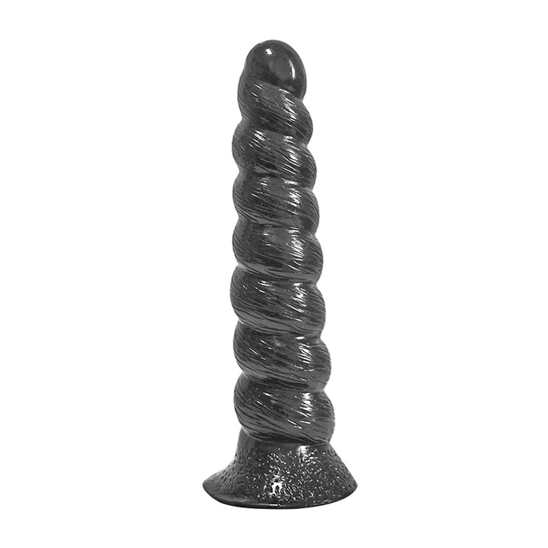 MD Vrille Threaded Anal Beads - Black