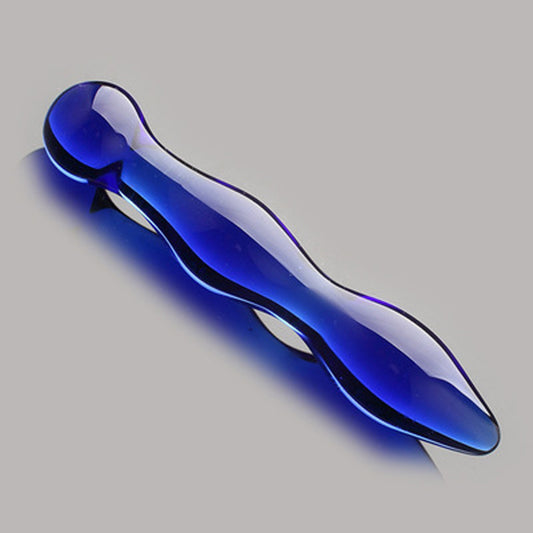 Blue Elves Crystal Glass Anal Plug - Smooth Edition
