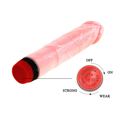 BAILE Rockin Dong Vibrating Realistic Dildo - 21cm