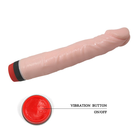 BAILE Rockin Dong Cyber Skin Vibrating Realistic Dildo - 21.5cm