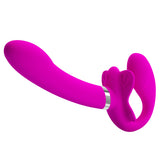 PRETTY LOVE Valerie Vibrating Strapless Strap-On Dildo - Hands-Free Pleasure