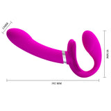 PRETTY LOVE Valerie Vibrating Strapless Strap-On Dildo - Hands-Free Pleasure