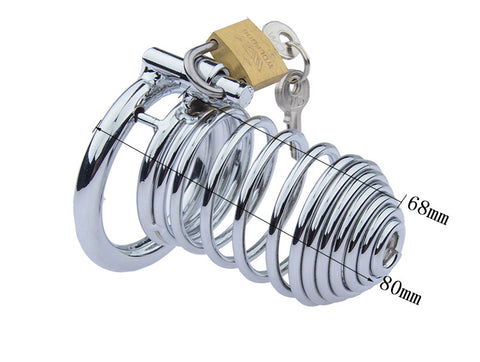 LHD BDSM Premium Stainless Steel Male Chastity Penis Cage / 3 Size