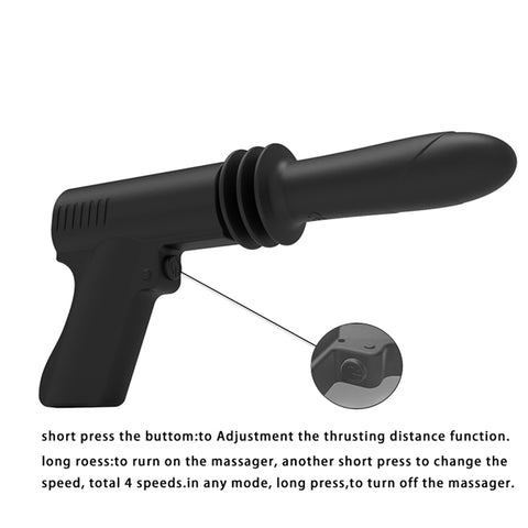 Thrusting Gun Automatic Telescopic Dildo Vibrator Sex Machine