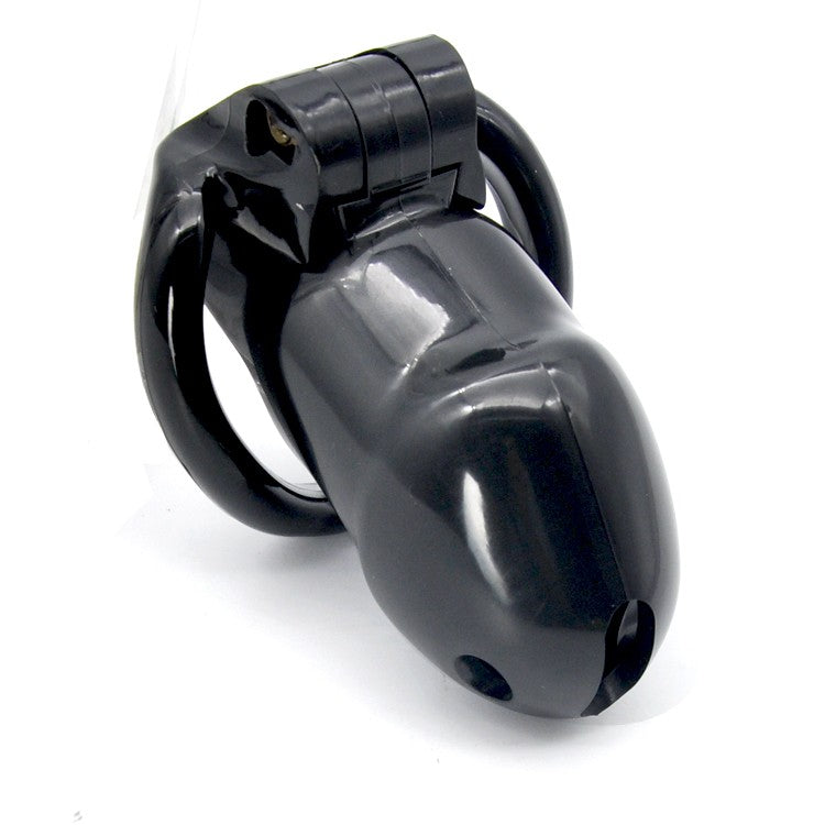 Imprison Bird Male Chastity Device Penis Cage - Short Version with 4 Rings/Black
