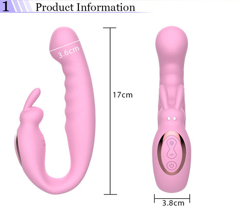 JRL G-Spot Rabbit Vibrator - Pink