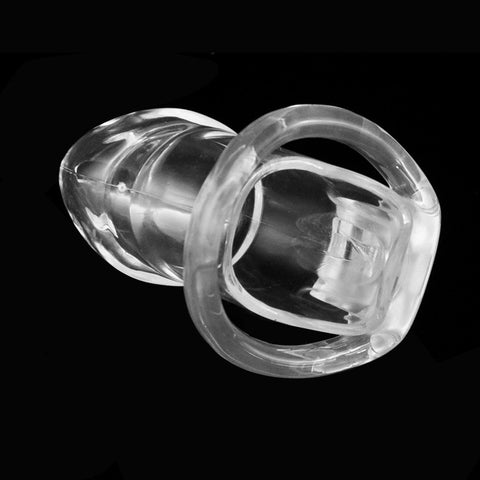 Imprison Bird Male Chastity Device Penis Cage - Long Version with 4 Rings/Clear