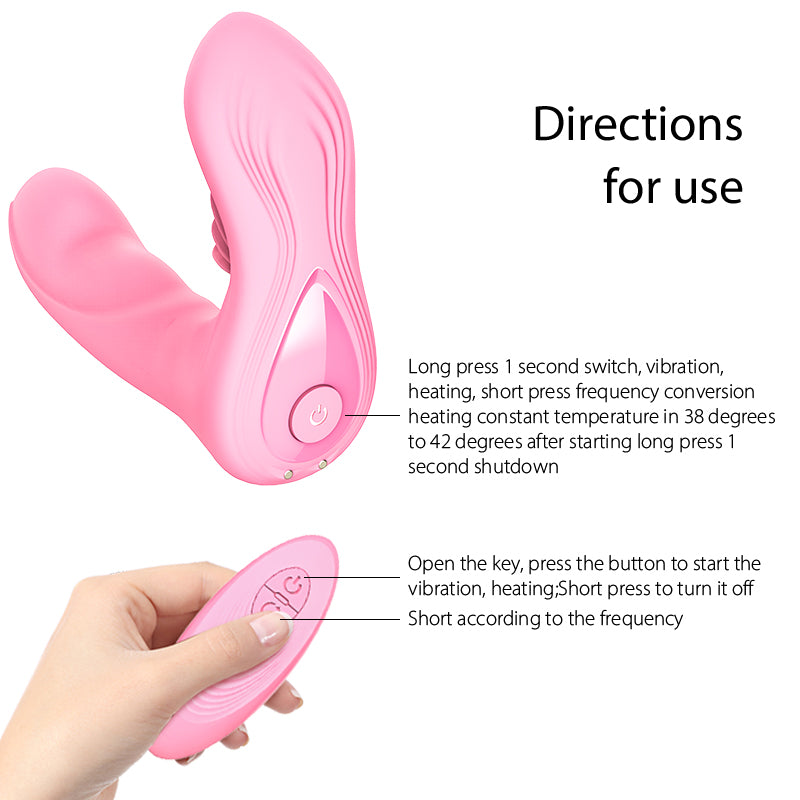 DIBE Butterfly 4 Deluxe Remote Control Wearable Vibrator - Auto Heating & Licking