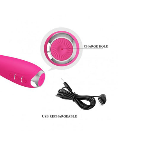 PRETTY LOVE Hector Electric Shock G-Spot Vibrator - Pink