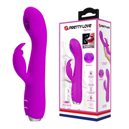 PRETTY LOVE Rachel Rabbit Vibrator - Purple