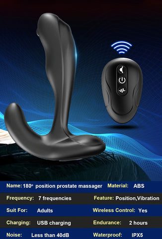 DPENG Master Remote Control Auto Rolling/Push Prostate Massager Anal Vibrator