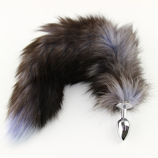 RY Cosplay Stainless Steel Fox Tail Anal Plug - 3 Size S/M/L
