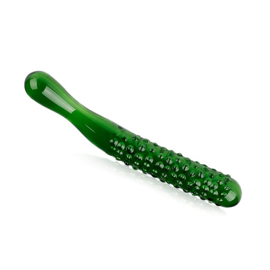 Crystal Glass Cucumber Crystal Anal Plug Dildo
