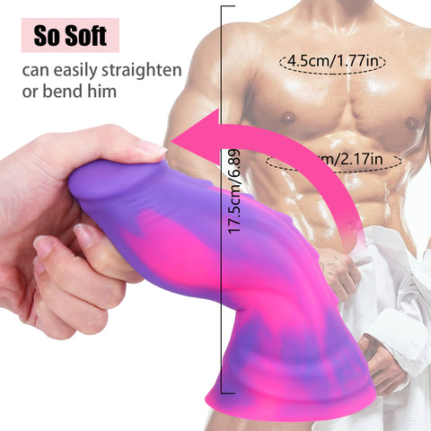 MD 6.89 inch King Of Alien Realistic Dildo / Silicone Large Anal Plug