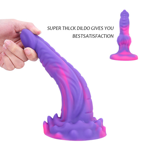 MD 6.37 inch Mamba Snake Realistic Dildo / Silicone Large Anal Plug