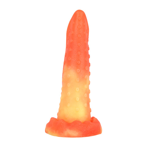 MD Alien Silicone Fantasy Dildo / Anal Plug - Orange Arowana