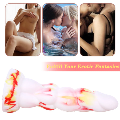 MD 8.66 inch Alien Silicone Realistic Fantasy Dildo / Anal Plug