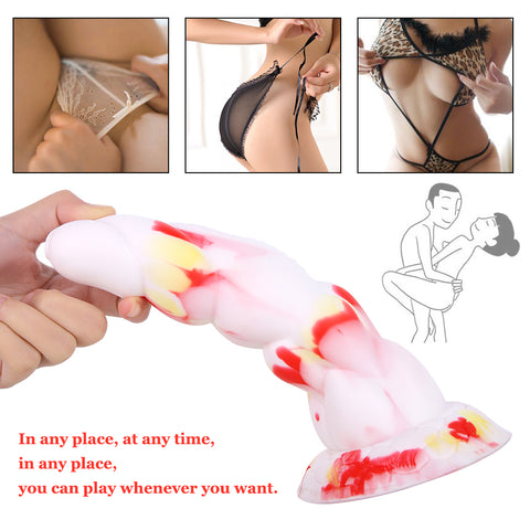 MD 8.66 inch Alien Silicone Realistic Fantasy Dildo / Anal Plug