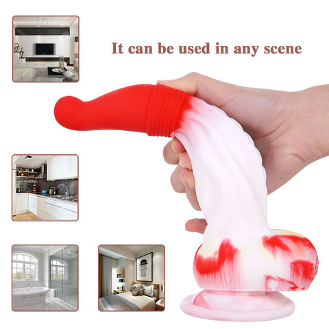 MD 9.05 inch Alien Silicone Realistic Fantasy Dildo / Anal Plug