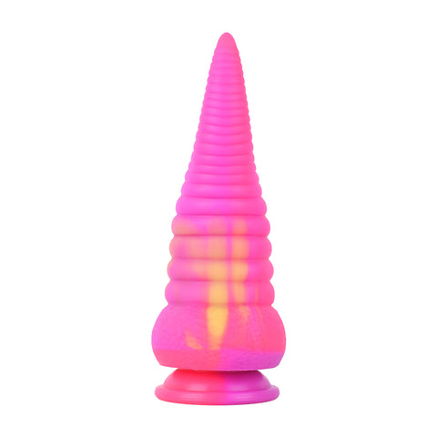 MD 8.86 inch Octopus Tentacles Silicone Fantasy Dildo / Anal Plug - Pink