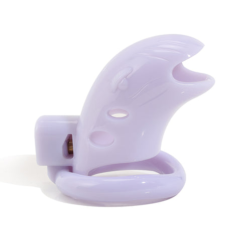 MD Bird Male Chastity Cage Penis Cage - White 3 Rings