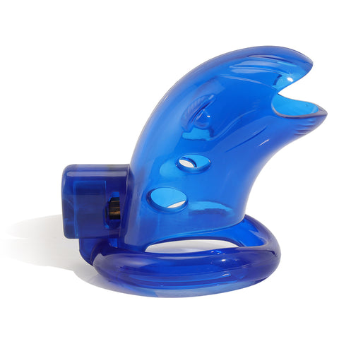 MD Bird Male Chastity Cage Penis Cage - Blue 3 Rings