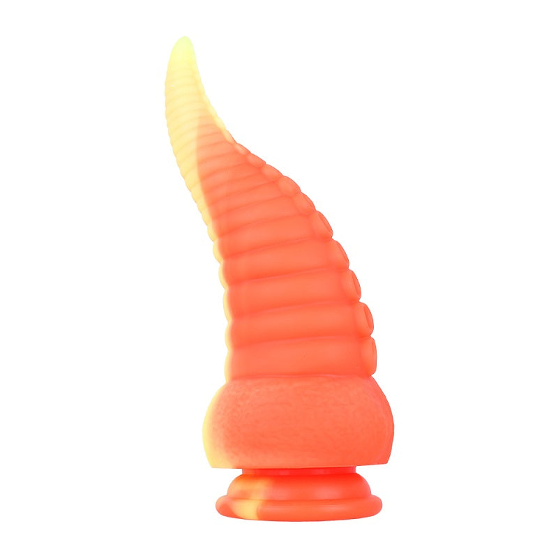 MD 8.86 inch Octopus Tentacles Silicone Fantasy Dildo / Anal Plug - Orange-Yellow