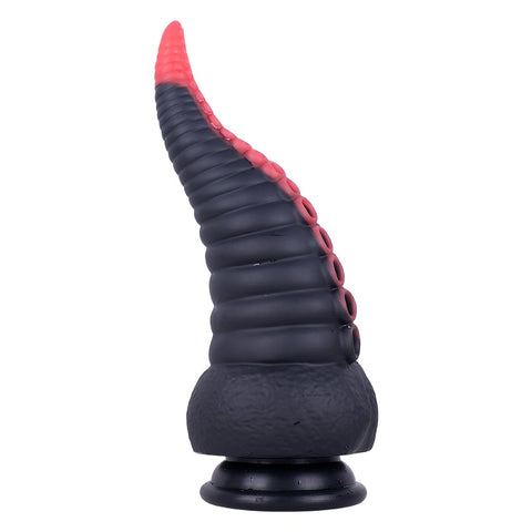 MD 8.86 inch Octopus Tentacles Silicone Fantasy Dildo / Anal Plug - Red-Black