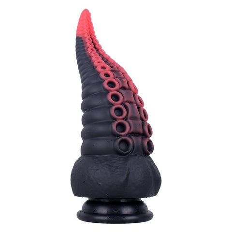 MD 8.86 inch Octopus Tentacles Silicone Fantasy Dildo / Anal Plug - Red-Black