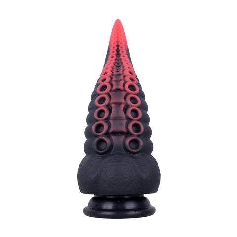 MD 8.86 inch Octopus Tentacles Silicone Fantasy Dildo / Anal Plug - Red-Black