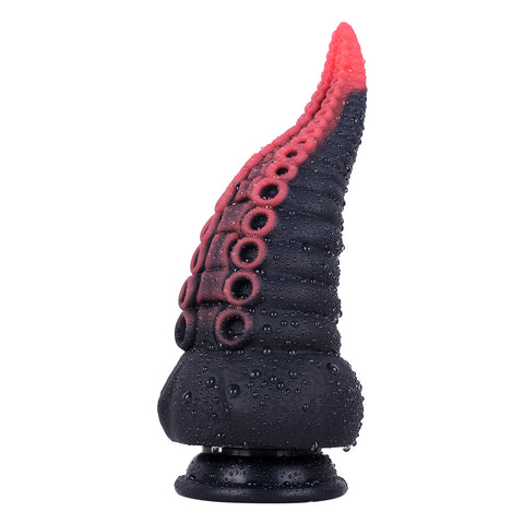 MD 8.86 inch Octopus Tentacles Silicone Fantasy Dildo / Anal Plug - Red-Black