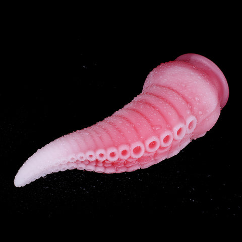 MD 8.86 inch Octopus Tentacles Silicone Fantasy Dildo / Anal Plug - Pink White