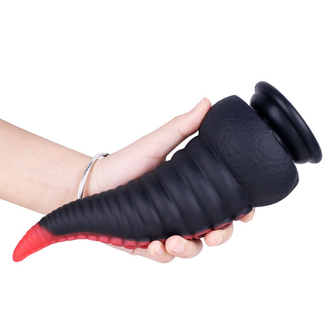 MD 8.86 inch Octopus Tentacles Silicone Fantasy Dildo / Anal Plug - Red-Black