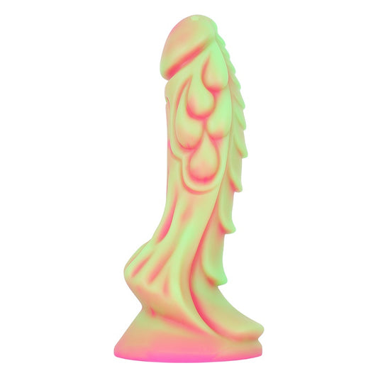 MD 8.27" Monster Silicone Realistic Fantasy Dildo - Luminous Green