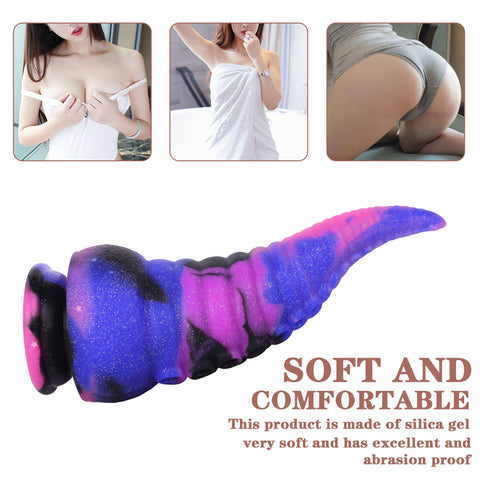 MD 8.86 inch Octopus Tentacles Silicone Fantasy Dildo / Anal Plug - Star Sky