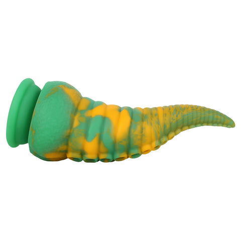 MD 8.86 inch Octopus Tentacles Silicone Fantasy Dildo / Anal Plug - Yellow Green