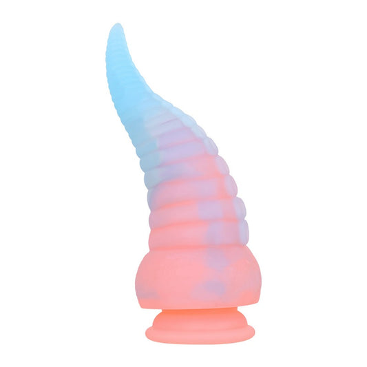 MD 8.86 inch Luminous Octopus Tentacles Silicone Fantasy Dildo / Anal Plug - Nightlight