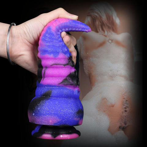 MD 8.86 inch Octopus Tentacles Silicone Fantasy Dildo / Anal Plug - Star Sky