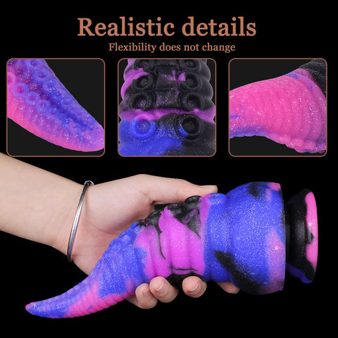 MD 8.86 inch Octopus Tentacles Silicone Fantasy Dildo / Anal Plug - Star Sky