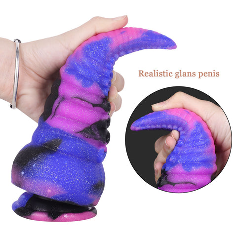 MD 8.86 inch Octopus Tentacles Silicone Fantasy Dildo / Anal Plug - Star Sky