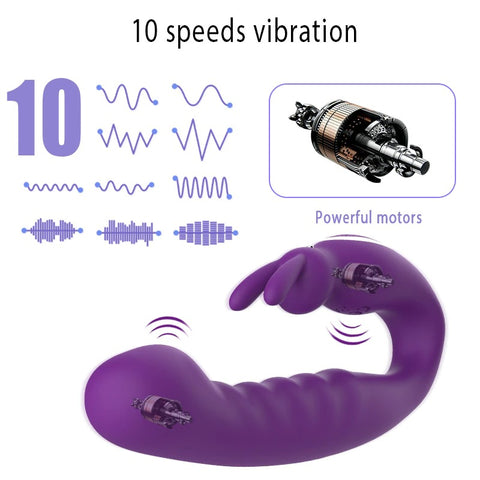 JRL G-Spot Rabbit Vibrator - Purple