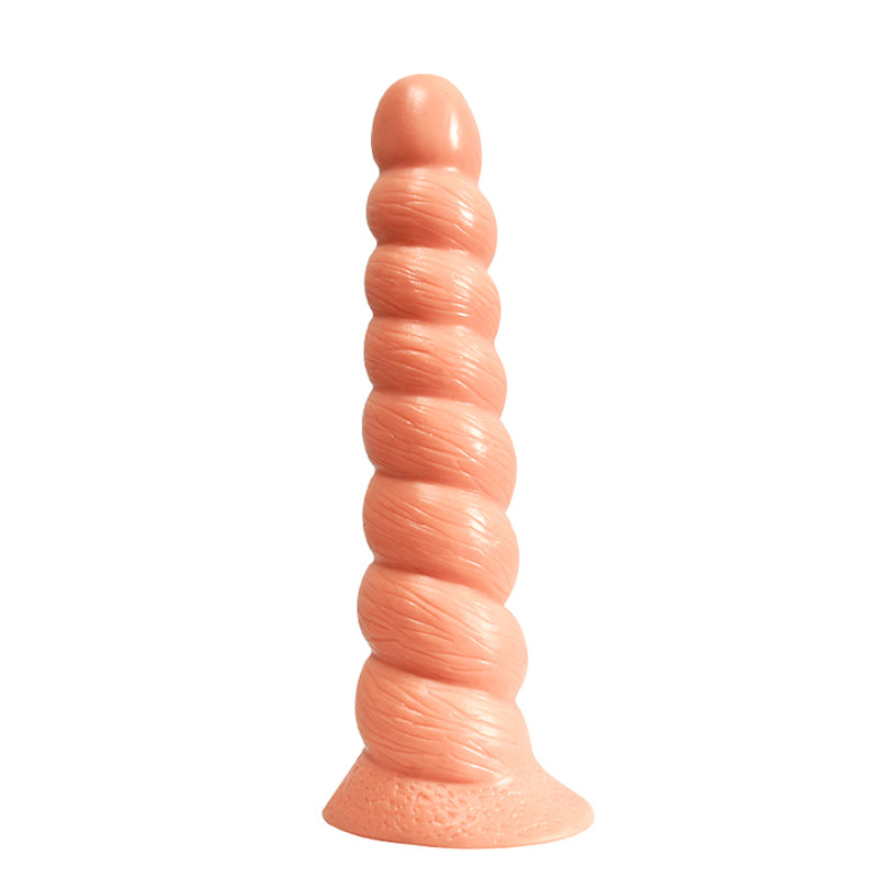 MD Vrille Threaded Anal Beads - Nude