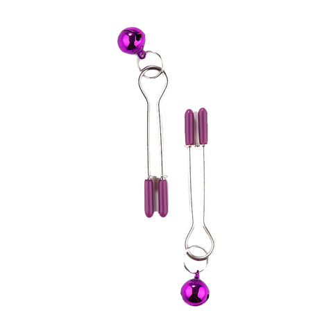 RY Cosplay Furry Fox Tail Anal Plug/Headband/Collar/Nipple Clamps Cosplay Kit - Purple