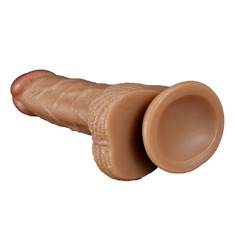 DY 20cm Super Realistic Dildo with Suction Cup - Nude
