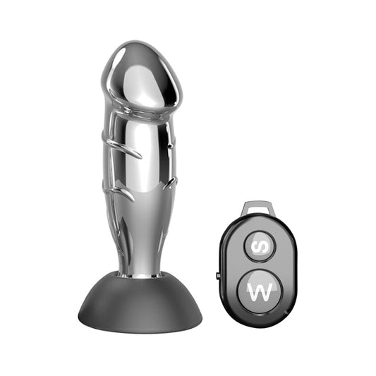 RY Metal Remote Control Vibrating Anal Plug / Prostate Massager - Dildo Version