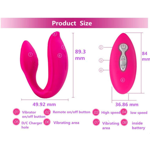 WOWYES Happy Remote Control Wearable Couples Vibrator Love Egg